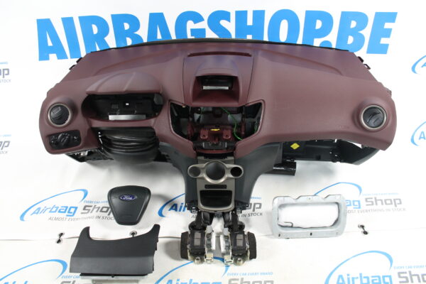 Airbag kit Tableau de bord bordeaux Ford Fiesta MK7 (2008-....)