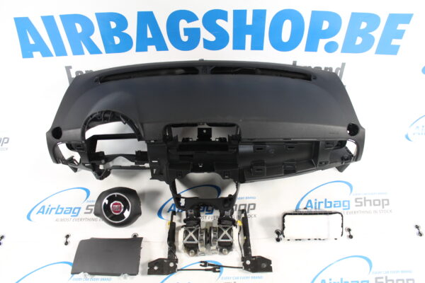 Airbag set - Dashboard black Fiat 500 (2007-2016)