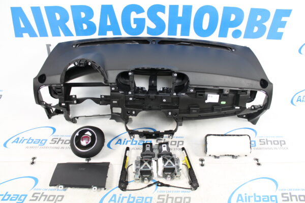Airbag set - Dashboard black Fiat 500 (2016-....)