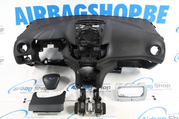 Airbag set Dashboard zwart Ford Fiesta MK7 (2013-2017)