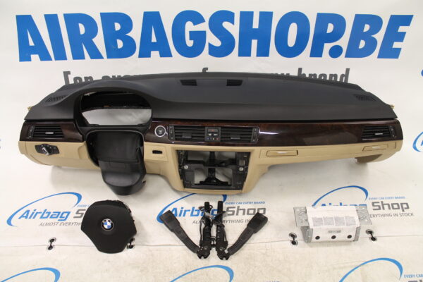 Airbag set - Armaturenbrett schwarz beige BMW 3 serie E90 E91 E92 E93 (2005-2013)