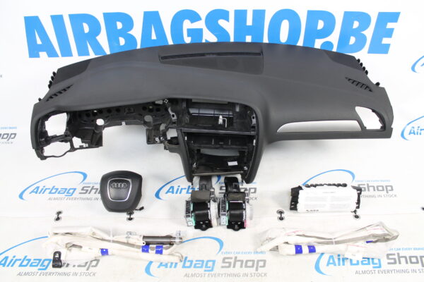 Airbag kit - Tableau de bord noir avec toit airbags Audi A4 B8 (2008-2014)