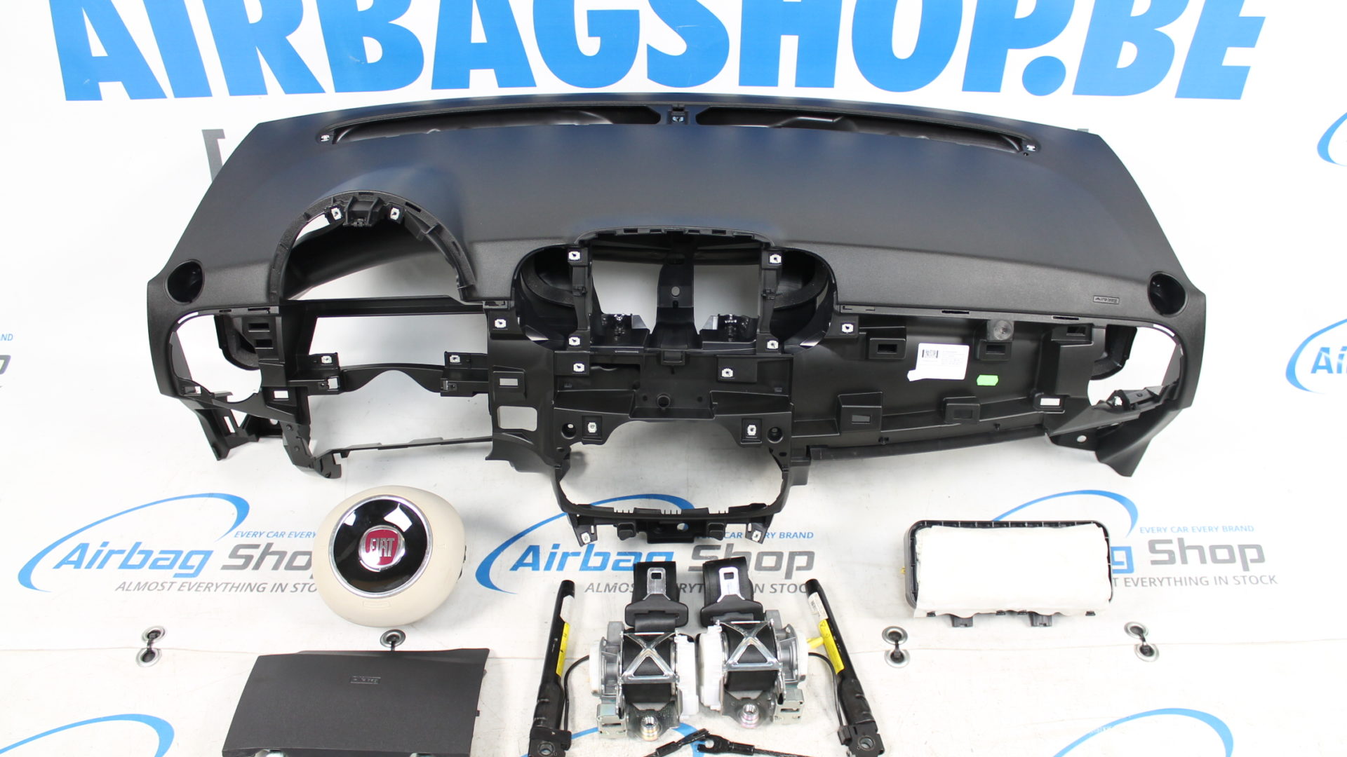 Airbag kit Tableau de bord Fiat 500 blanc (2016....) Airbag.eu