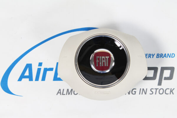 Driver airbag white Fiat 500 (2007-2016)