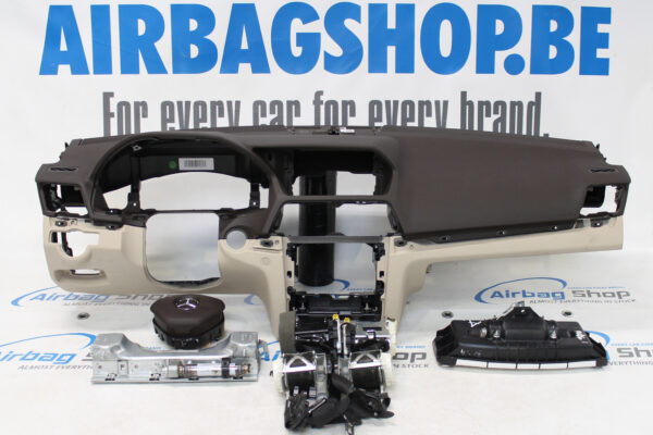 Airbag set - Armaturenbrett braun/beige Mercedes E klasse W207 (2010-....)