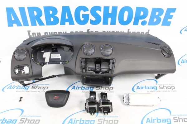 Airbag kit - Tableau de bord noir brun Seat Ibiza 6J (2008-2015)