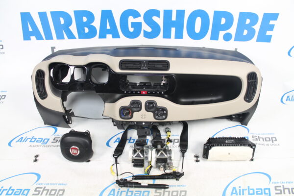 Airbag set - Dashboard beige Fiat Panda (2012-heden)