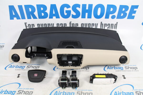 Airbag set - Armaturenbrett schwarz/beige Seat MII (2011-2016)