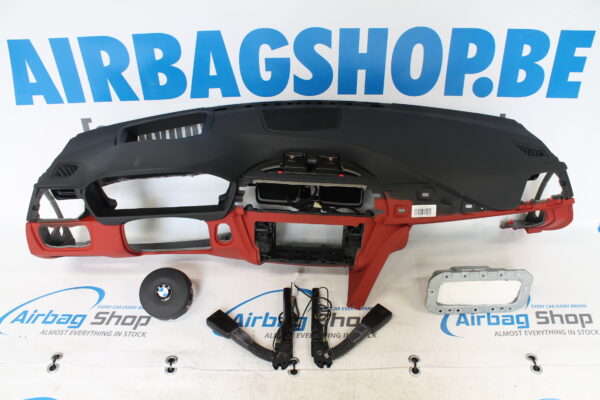 Airbag set - Armaturenbrett schwarz/rot Head up M BMW 3 serie F30 F31 F34 (2011-2019)