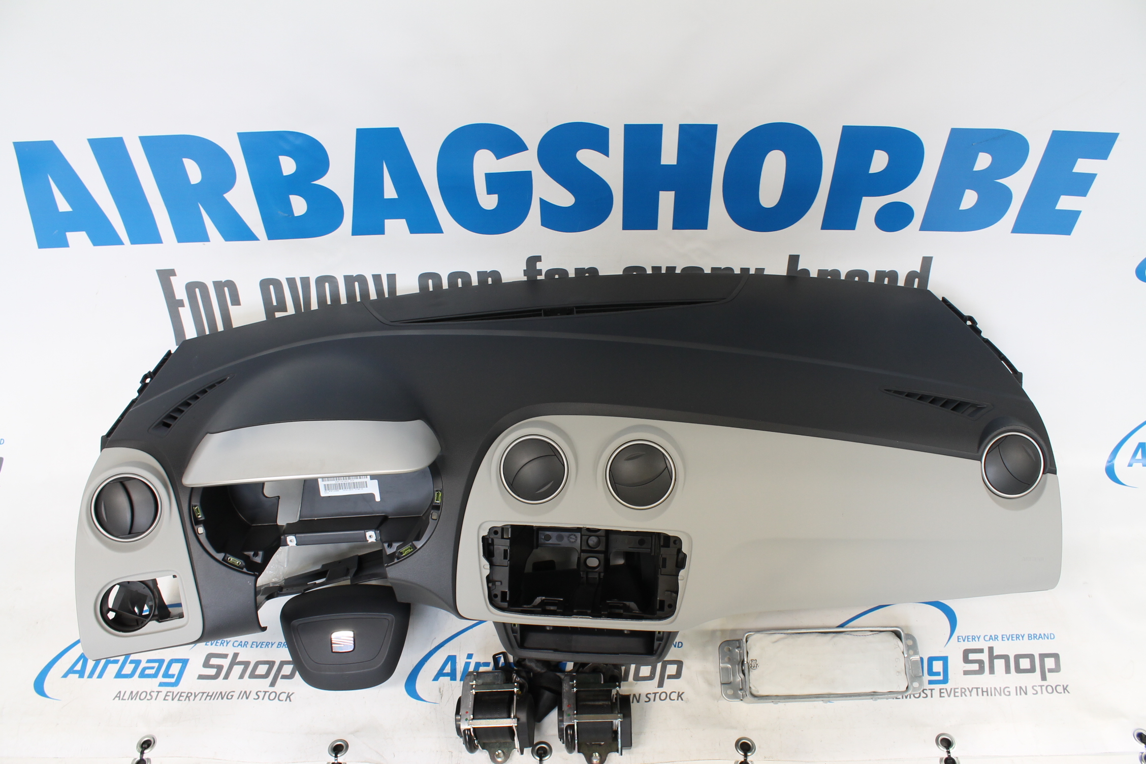 Airbag set Dashboard beige Seat (6J) (20082015) Airbag Shop