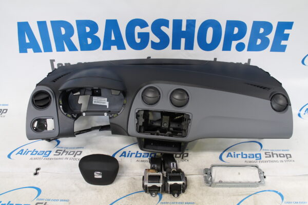 Airbag set - Armaturenbrett dunkelgrau Seat Ibiza 6J facelift (2015-2017)