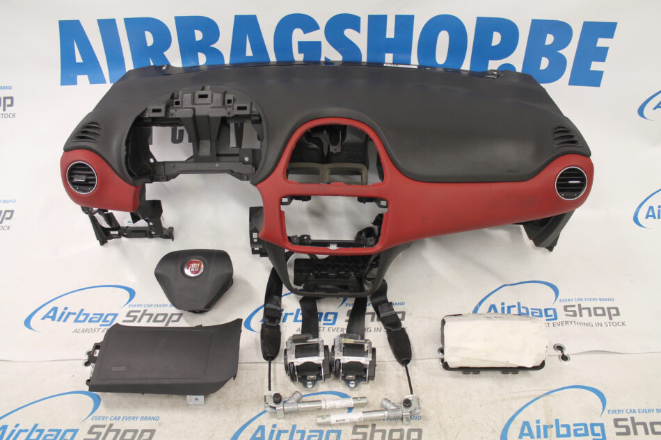 Airbag set – Dashboard rood Fiat Punto Evo (2009-2012) fiat1554