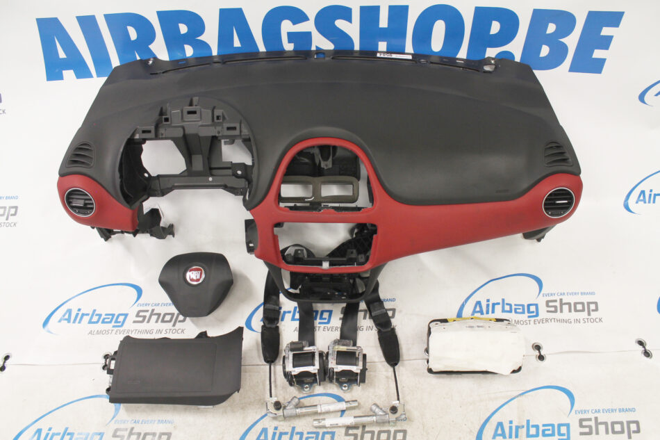 Airbag set – Dashboard rood Fiat Punto Evo (2009-2012) fiat1554a