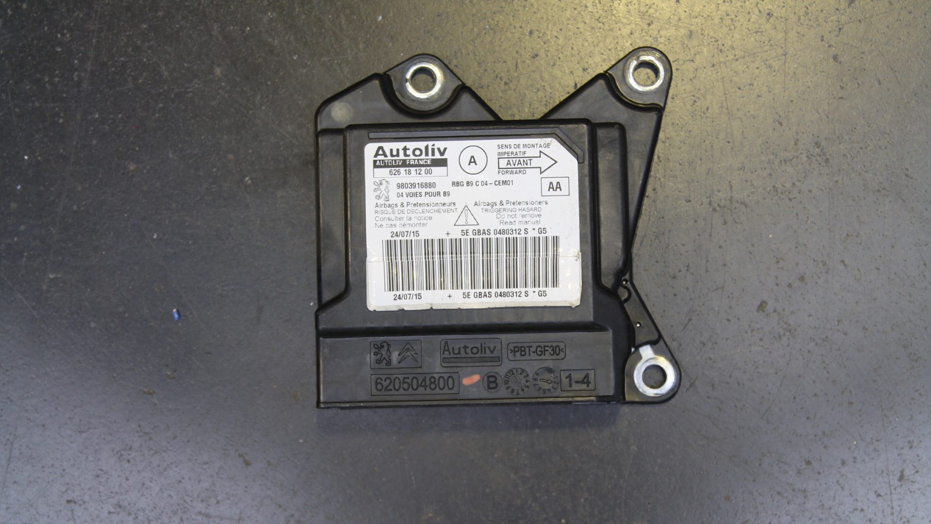 Airbag module Peugeot Partner (2008....) Airbag Shop