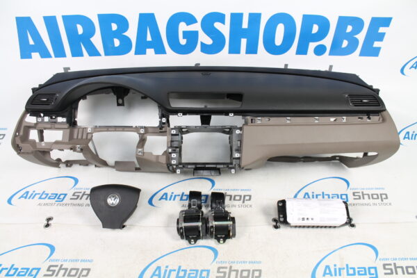 Airbag set - Dashboard brown Volkswagen Passat B6 (2005-2010) 