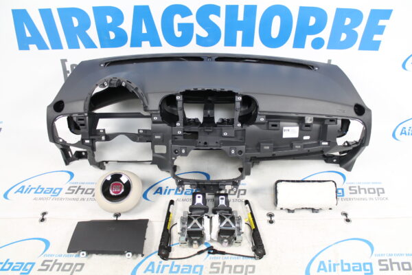 Airbag set - Armaturenbrett grau weiß Fahrer Airbag Fiat 500 (2016-....) 