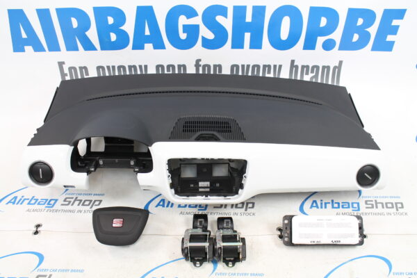 Airbag kit - Tableau de bord noir/blanc Seat MII (2011-2016)