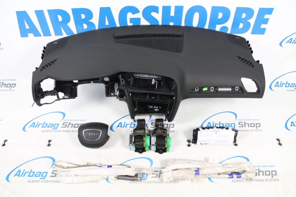 Airbag set Dashboard 4 spoke with roof airbags Audi A4 B8 (20082014