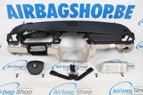 Airbag kit - Tableau de bord beige speaker BMW 5 serie F10 (2009-2017)