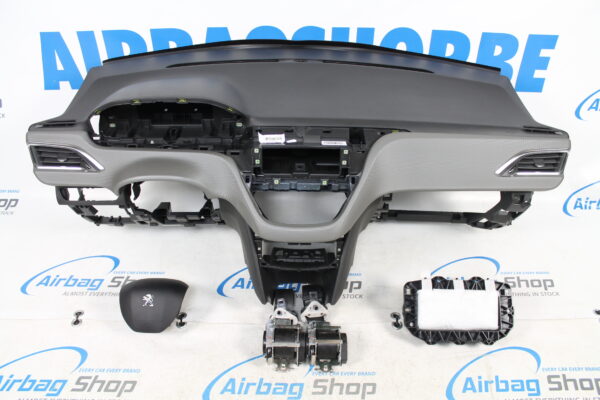 Airbag kit - Tableau de bord carbon gris Peugeot 2008 (2013-....)