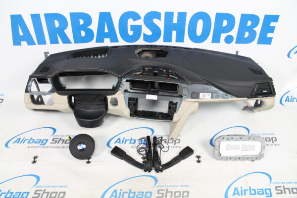 Airbag set - Dashboard white leather head up M BMW 3 serie F30 F31 F34 (2011-2019) 