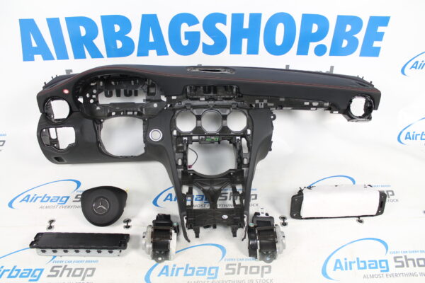 Airbag kit - Cruscotto cucitura rosso Mercedes C klasse W205 (2014-....)