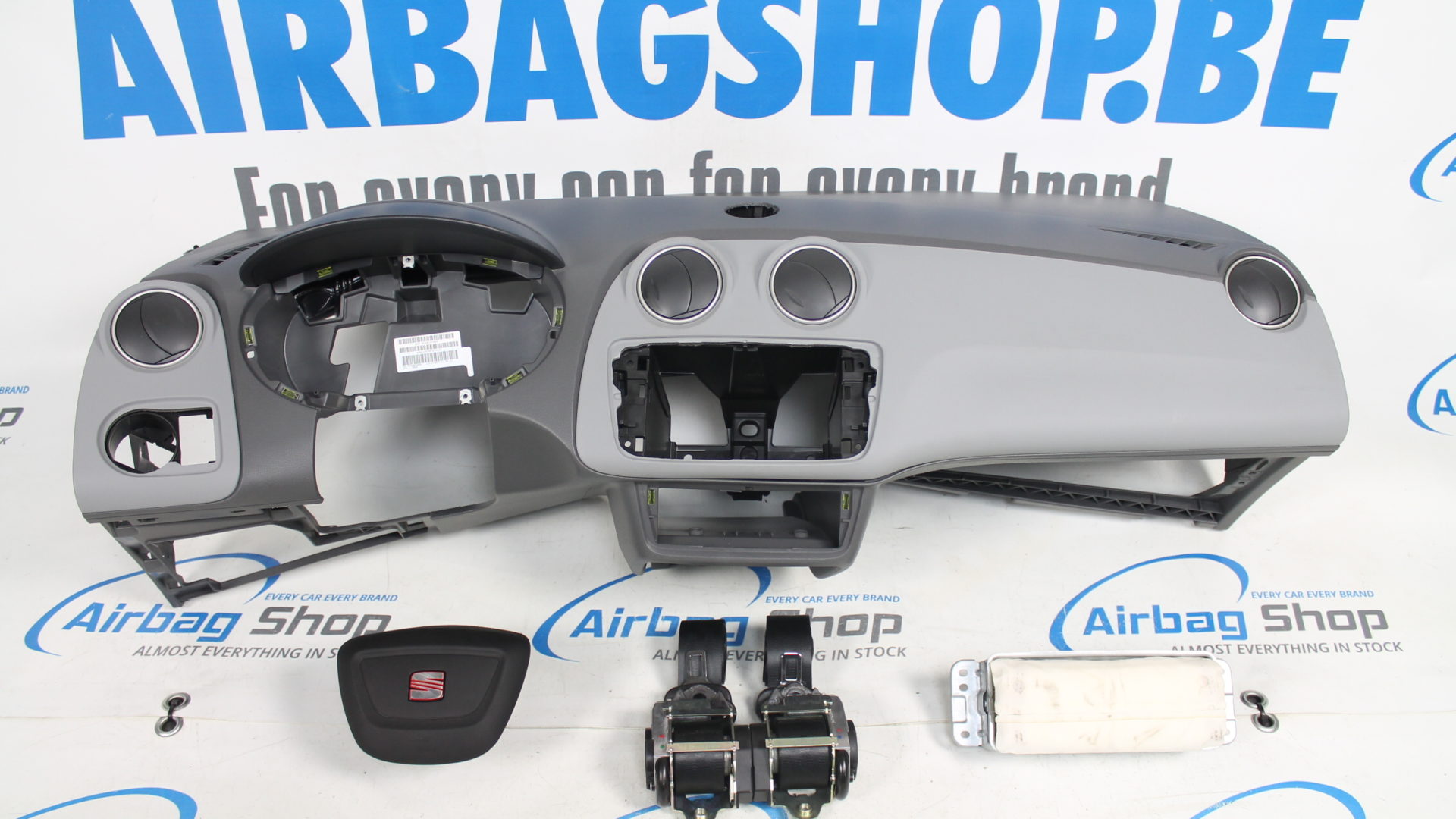 Airbag set Dashboard grey with GPS Seat (6J) (20082015