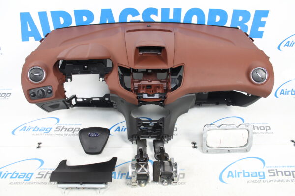 Airbag kit - Tableau de bord brun Ford Fiesta MK7 (2008-....)