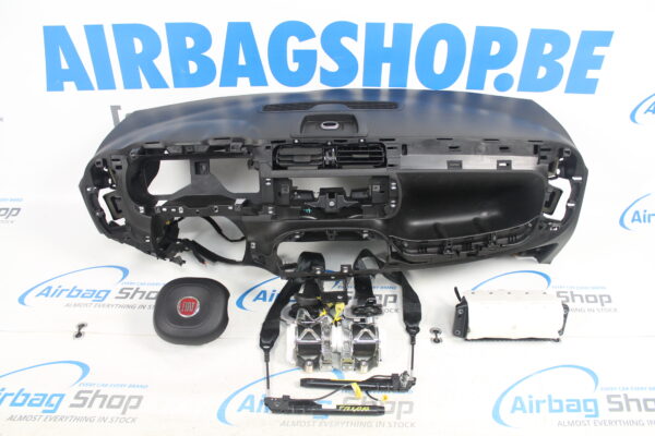 Airbag kit - Tableau de bord noir avec GPS Fiat Panda (2012-....)