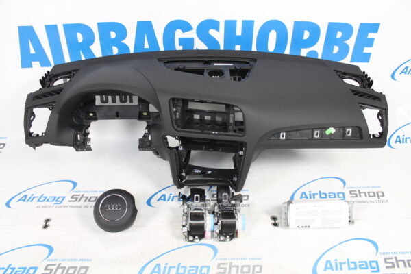 Airbag set - Dashboard black 3 spoke Audi Q5 (2008-2016)