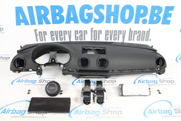 Airbag kit - Tableau de bord 3 branche noir Audi A3 8V (2012-2020)