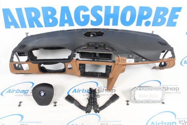 Airbag set - Dashboard black brown sp navi BMW 3 serie F30 F31 F34 (2011-2019)