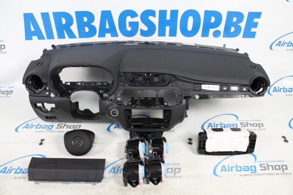 Airbag kit - Tableau de bord gris coutures Mercedes B Classe W246 AMG (2011-2018)