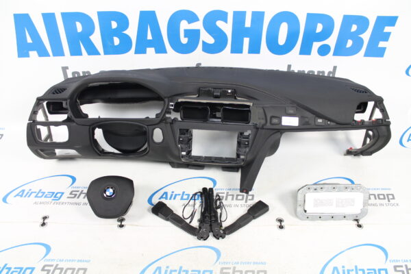 Airbag set - Dashboard black with stitches BMW 3 serie F30 F31 F34 (2011-2019)