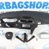 Airbag set - Dashboard black with stitches BMW 3 serie F30 F31 F34 (2011-2019) - Image 2