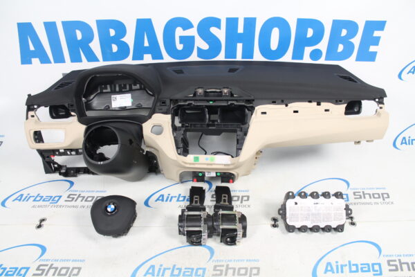 Airbag kit - Cruscotto nero/beige Head up BMW X1 F48 (2015-....)
