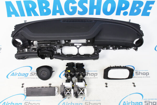 Airbag set - Dashboard white stitches Mercedes E klasse W213 (2016-....)