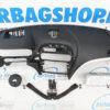 Airbag kit – Cruscotto nero/bianco pelle cucitura rosso con head up e speaker BMW 6 serie F12 F13 (2010-….) - immagine 2
