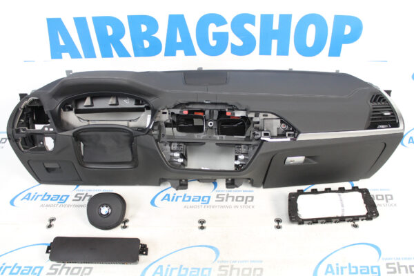 Airbag kit – Cruscotto M pelle nero cucitura bianco HUD con speaker BMW X4 G02 (2018-....)