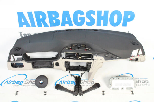 Airbag set - Dashboard M zwart beige BMW 3 serie F30 F31 F34 (2011-2019)