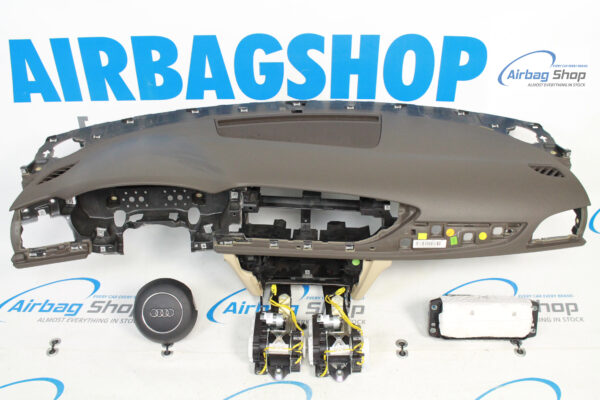 Airbag kit - Tableau de bord 3 branche beige brun Audi A6 C7 (2011-2018)