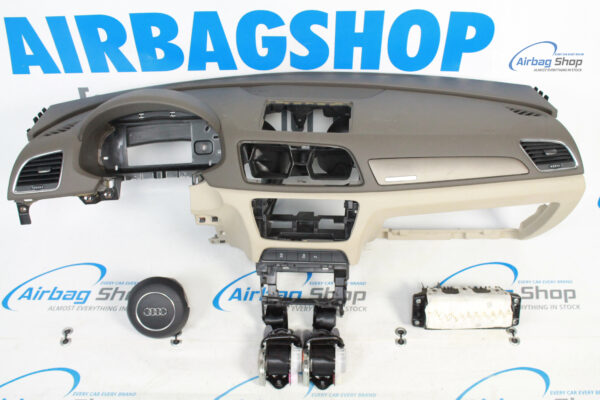 Airbag kit - Tableau de bord 3 branche vert/beige Audi Q3 U8 (2011-2018)