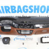 Airbag kit – Cruscotto pelle marrone cognac con cucitura HUD BMW 7 serie G11 G12 (2015-....) - immagine 2