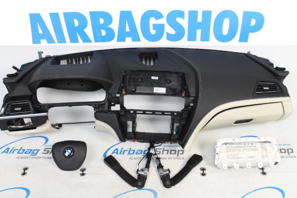Airbag kit – Cruscotto pelle con cucitura bianco head up e speaker BMW 6 serie F12 F13 (2010-….)