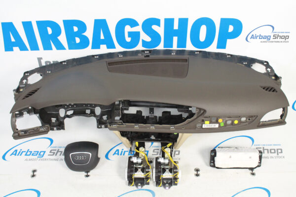 Airbag kit - Tableau de bord 4 branche beige brun Audi A6 C7 (2011-2018)