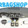 Airbag kit - Tableau de bord 4 branche gris blanc Audi A6 C7 (2011-2018) – Image 2