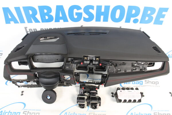 Airbag kit - Cruscotto M cucitura rosso con head up BMW 2 serie F45 F46 Active tourer (2013-....)