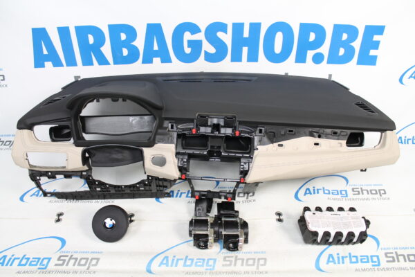 Airbag kit - Cruscotto M beige cucitura nero BMW 2 serie F45 F46 Active tourer (2013-....)