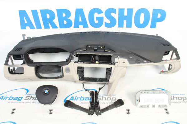 Airbag set - Dashboard black beige BMW 3 serie F30 F31 F34 (2011-2019)