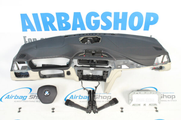Airbag set - Dashboard black beige speaker BMW 3 serie F30 F31 F34 (2011-2019)